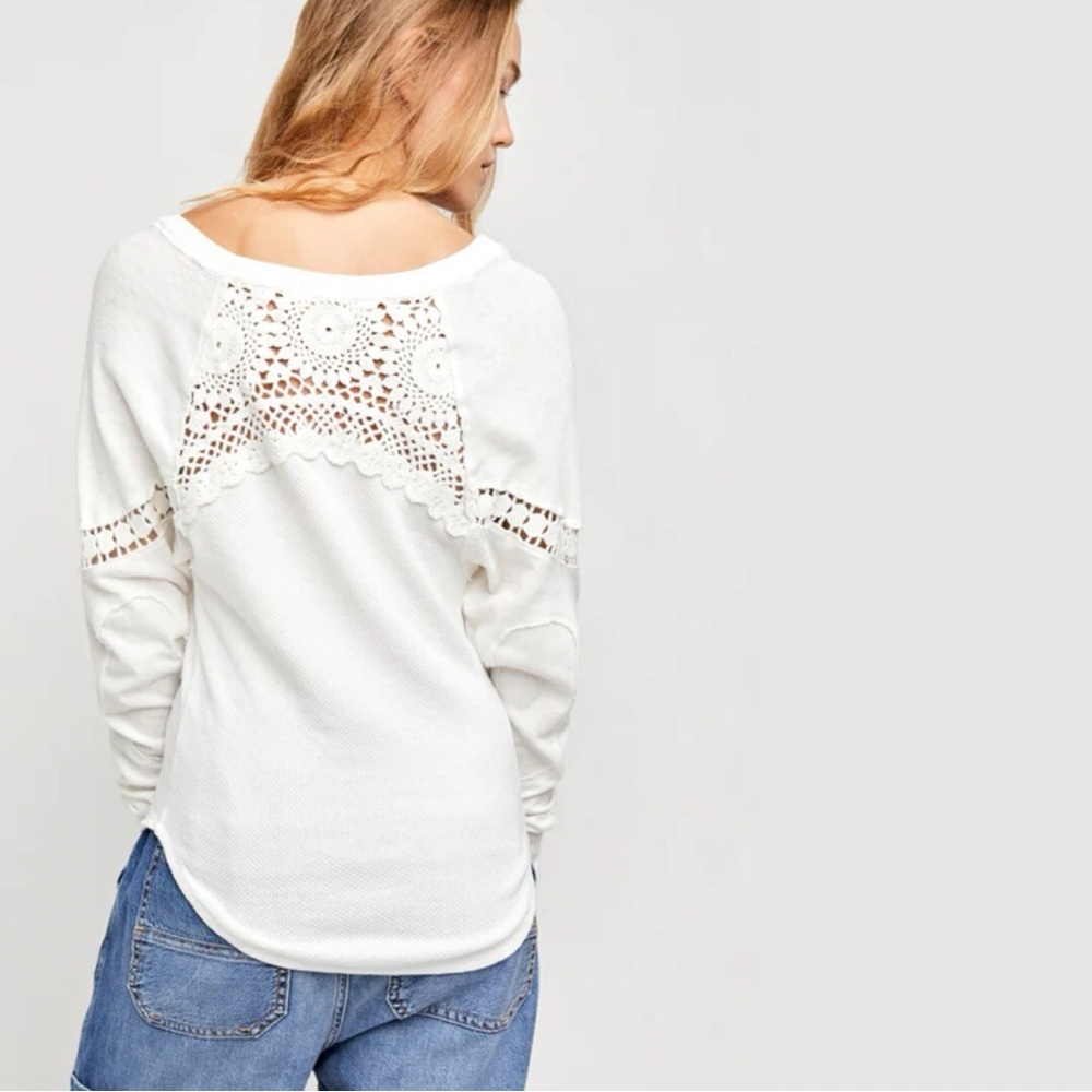 We The Free White Luela Thermal Long Sleeve Shirt